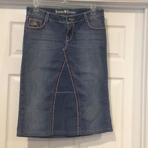 Rancho Estancia denim skirt
